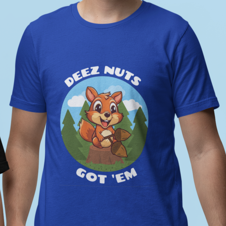 Cute Squirrel Deez Nuts Tee