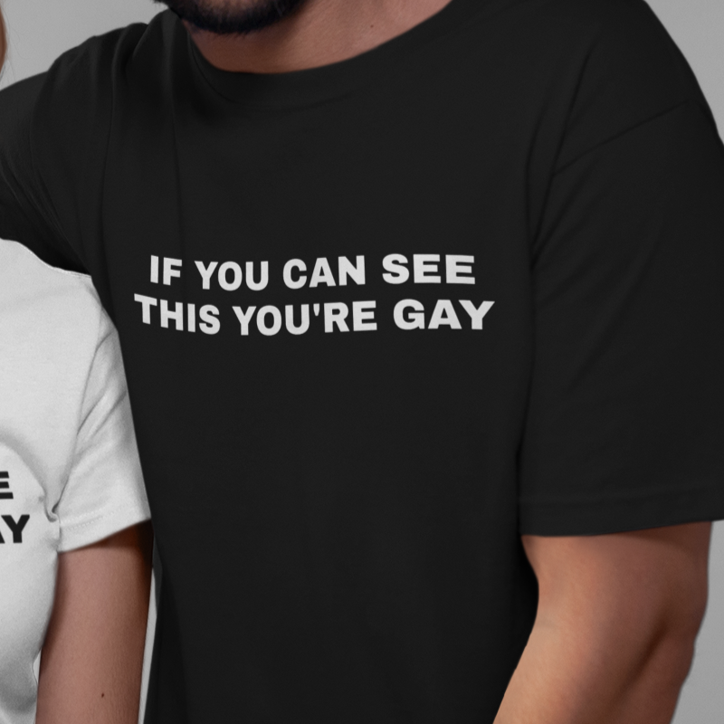 If You Can See This You're Gay Tee