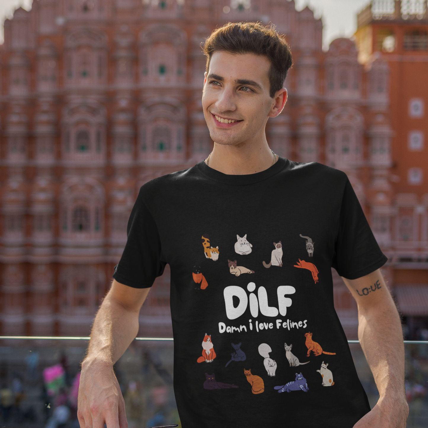 DILF Damn I Love Felines Tee