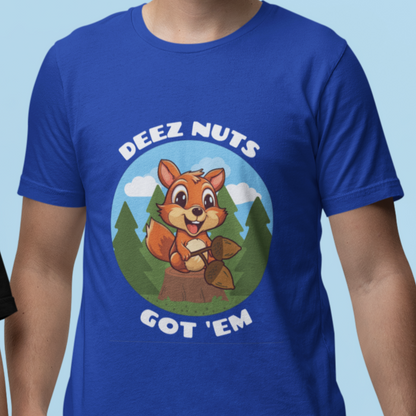 Cute Squirrel Deez Nuts Tee