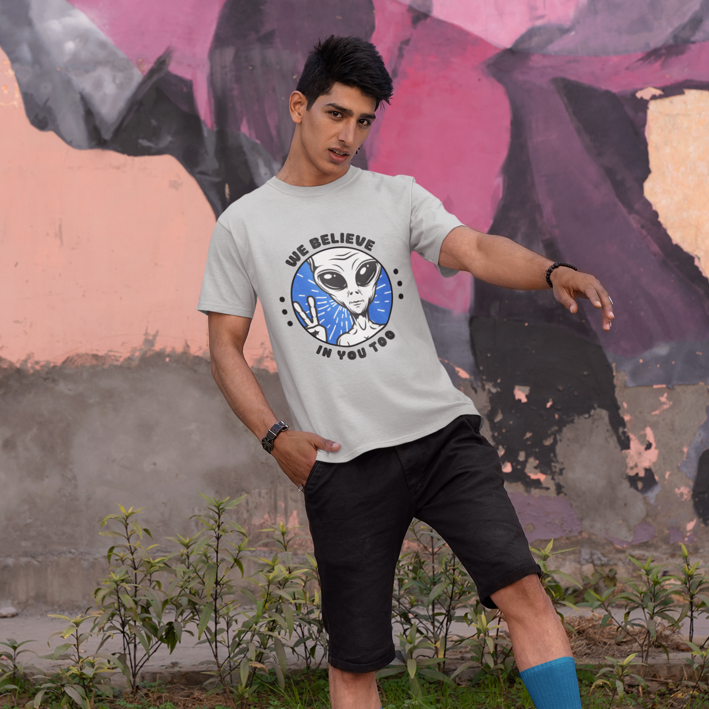 We Believe in You Too Alien Tee