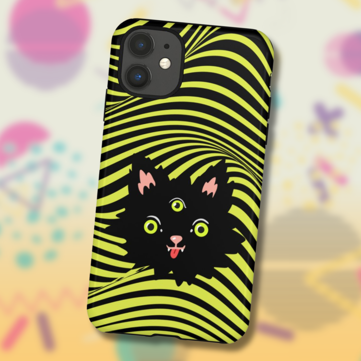 Trippy Cat Phone Case