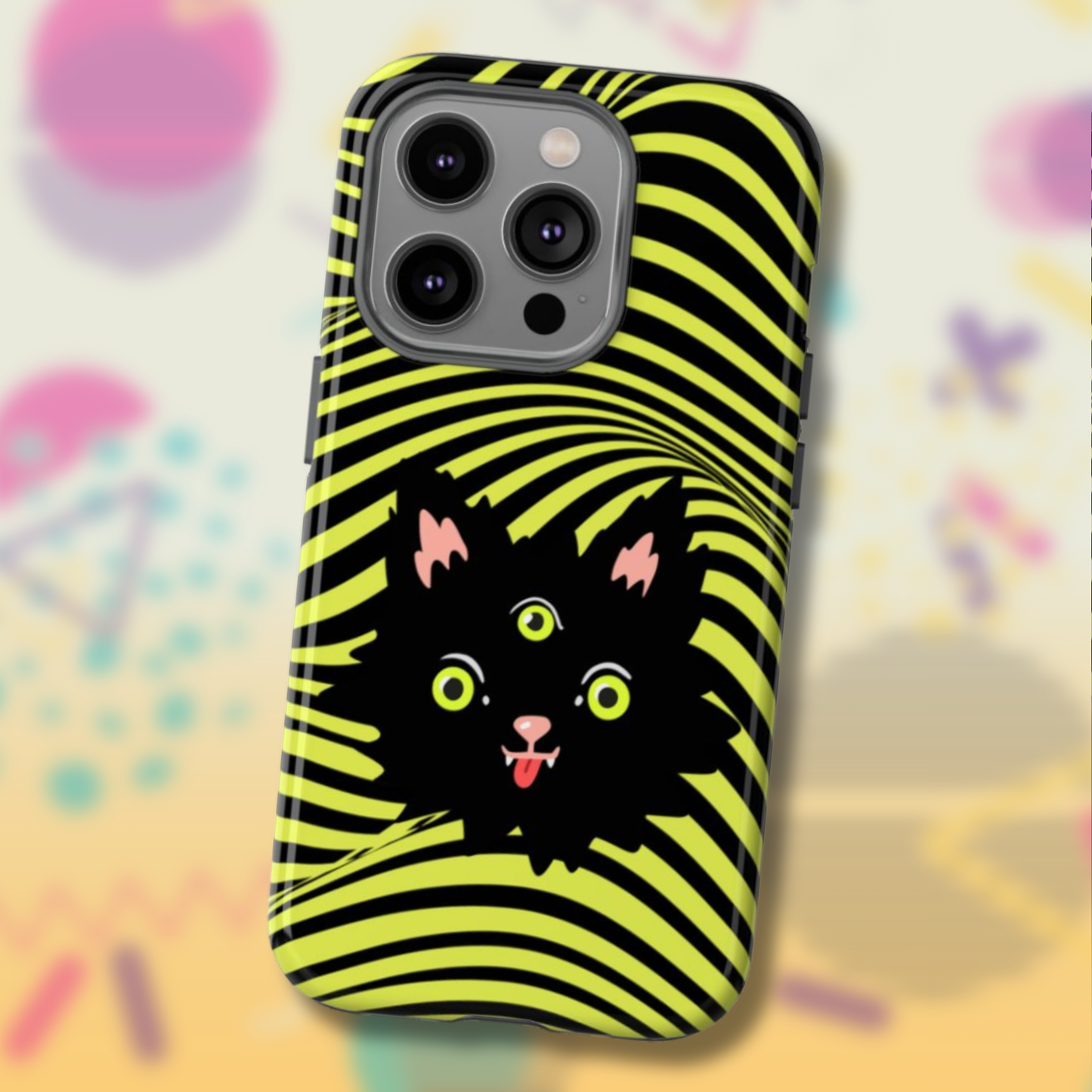 Trippy Cat Phone Case