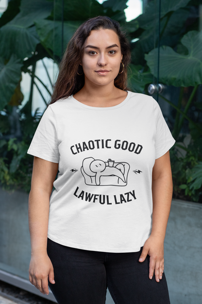 Chaotic Good Lawful Lazy Tee