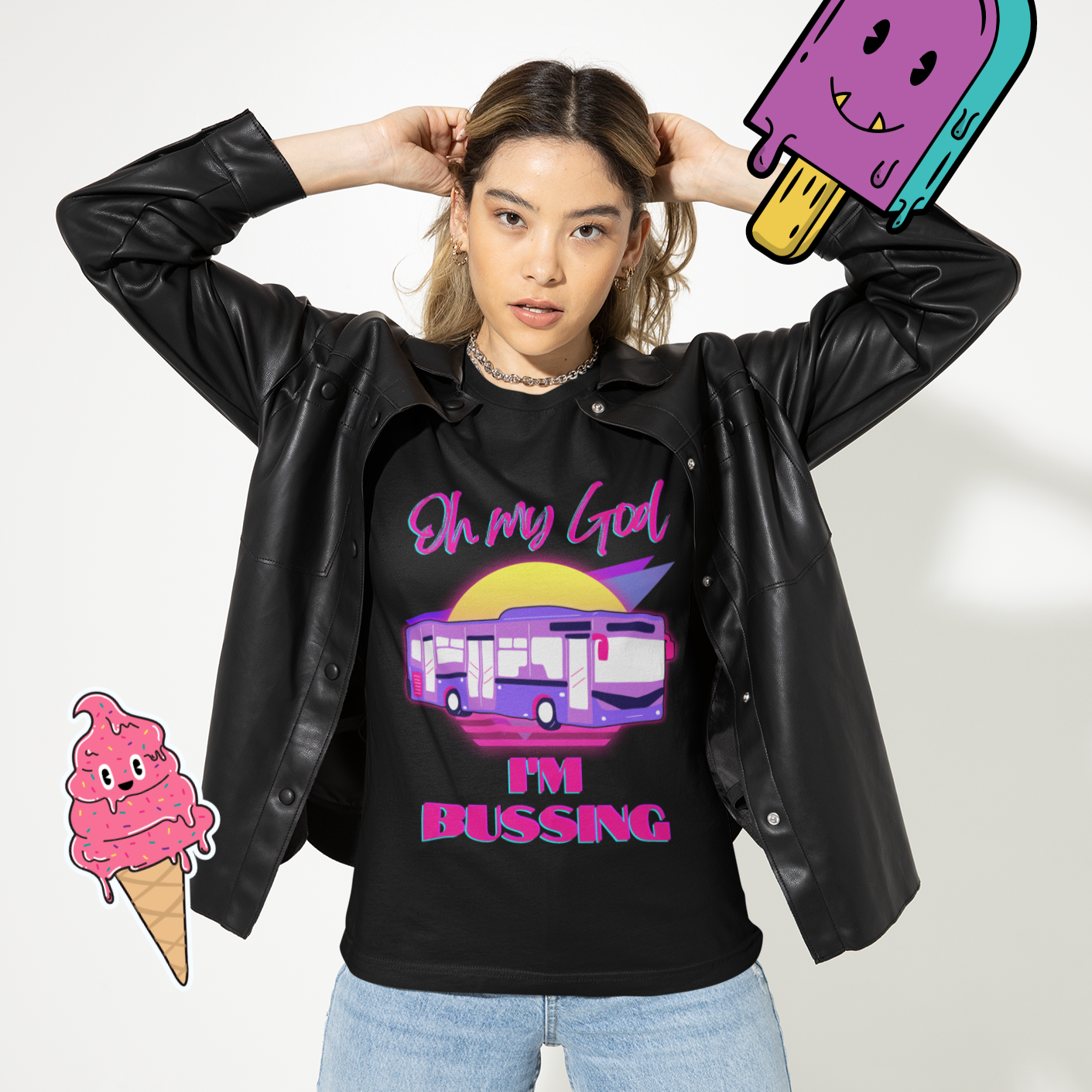 Oh My God I'm Bussing Graphic Tee